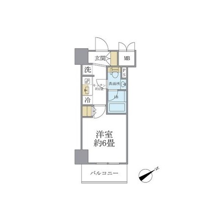 レスピール川崎の物件間取画像